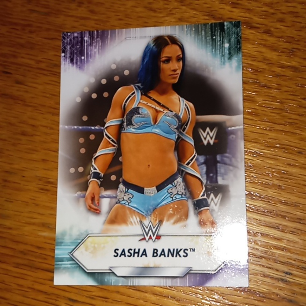 2021 Topps WWE SMACK DOWN Sasha Banks # 163 card